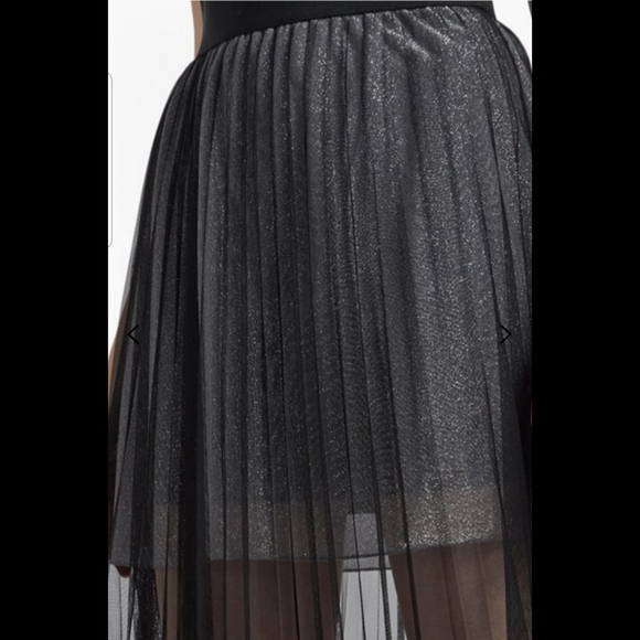 French Connection Black Illusion Skirt - Picture 3 of 4